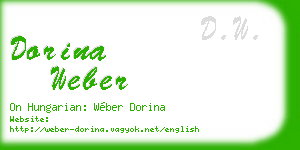 dorina weber business card