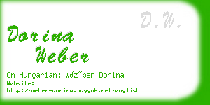 dorina weber business card